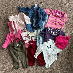 Colorful Baby Girls Clothing Bundle